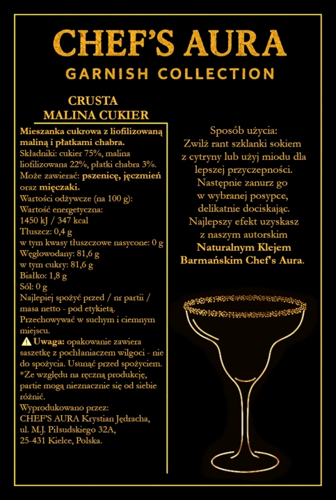 crusta malina chaber niebieski etykieta